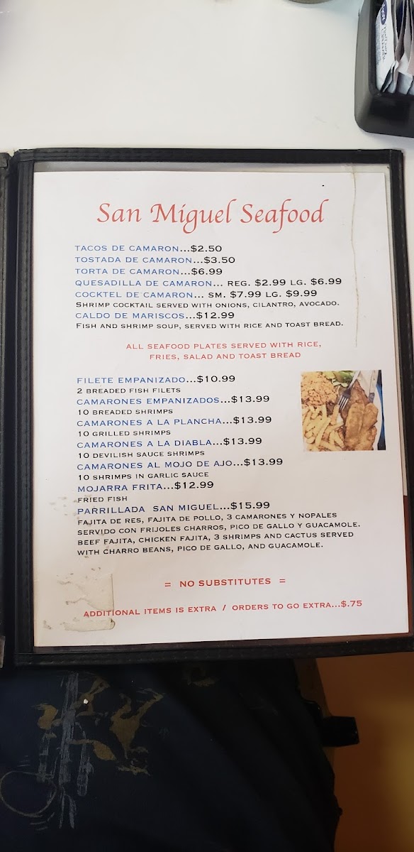 Taqueria San Miguel Menu - Image 4