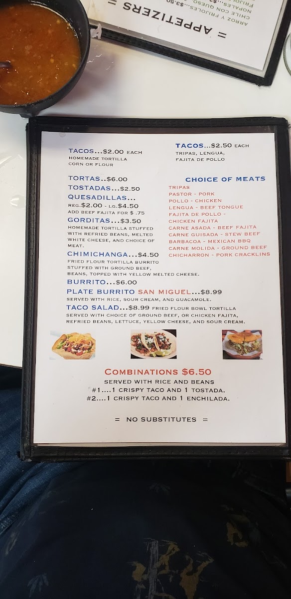 Taqueria San Miguel Menu - Image 6
